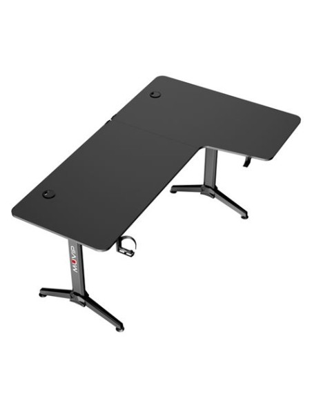 MESA GAMING PRO1300 FIBRA CARBONO | L DERECHA | ALFOMBRILLA 80X30CM | MUVIP