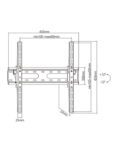 SOPORTE DE PARED TV LED LCD 32\"-55\" CROMAD
