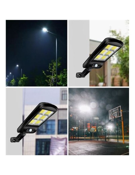 FAROLA LED COB SOLAR 4500LM + SENSOR + MANDO ELBAT