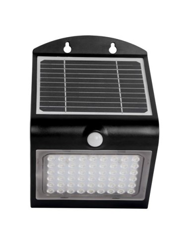 APLIQUE LED SOLAR 4W 500LM DOBLE ILUMINACIÓN NEGRO ELBAT