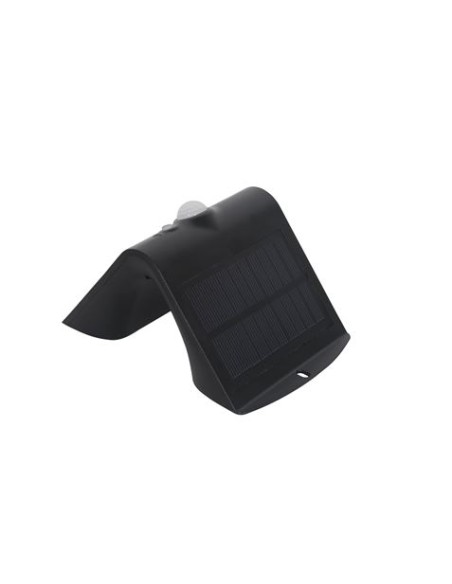 APLIQUE LED SOLAR 1.5W 220LM DOBLE ILUMINACIÓN NEGRO ELBAT
