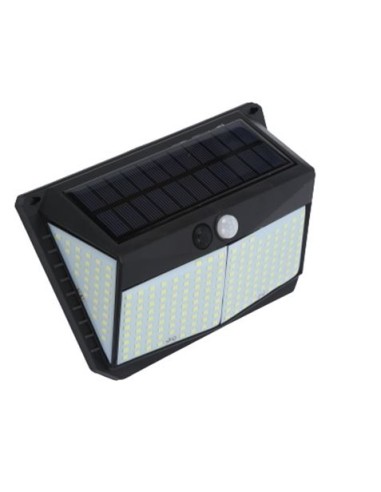 APLIQUE LED SOLAR 250LM ILUMINACIÓN 3 CARAS NEGRO ELBAT