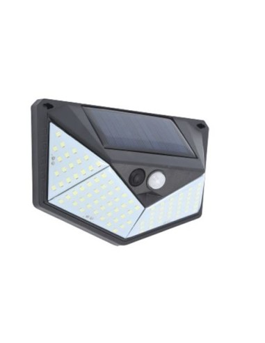 APLIQUE LED SOLAR 250LM ILUMINACIÓN 3 CARAS NEGRO ELBAT