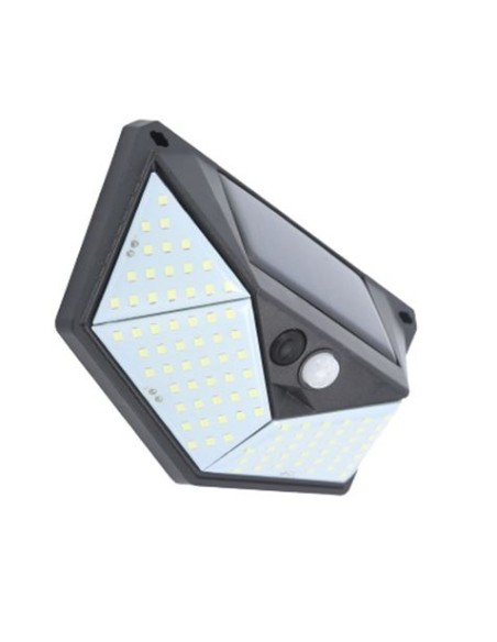 APLIQUE LED SOLAR 250LM ILUMINACIÓN 3 CARAS NEGRO ELBAT
