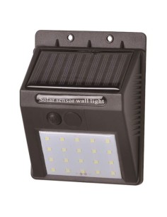 APLIQUE LED SOLAR 30LM NEGRO ELBAT 2