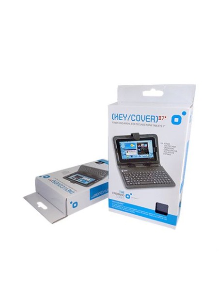 FUNDA KEYCOVER PARA TABLETS 7\" CON TECLADO ROSA CROMAD