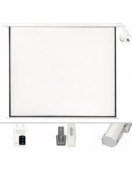 PANTALLA PROYECCION MOTORIZADA 2.40 X 2.40MTR CROMAD