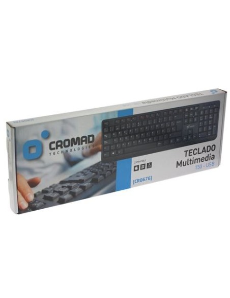 TECLADO MULTIMEDIA T50 USB CROMAD