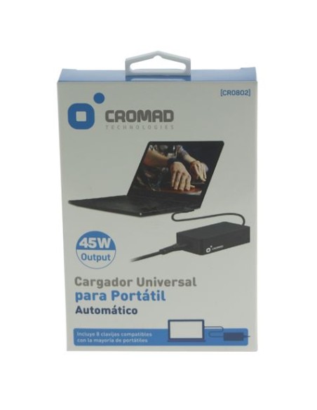 CARGADOR UNIVERSAL AUTOMÁTICO 45W CROMAD