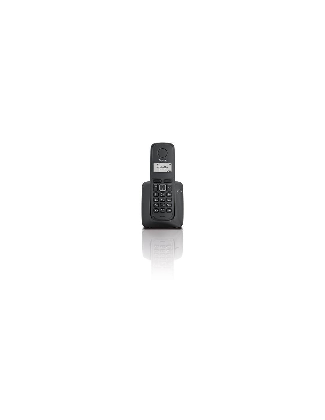 TELEFONO INALAMBRICO DECT DIGITAL GIGASET A116 NEGRO