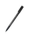 ROTULADOR PERMANENTE PUNTA F 0.6MM - LUMOCOLOR SUPERFINO - 318 - NEGRO