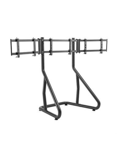 STAND PARA TRES TELEVISORES RACING SIMULATOR COCKPIT SEAT CROMAD
