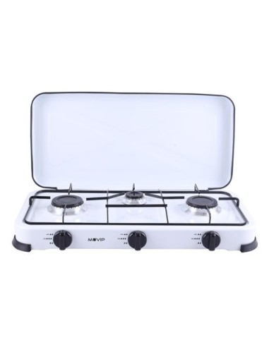COCINA DE GAS 3 FUEGOS BLANCA MUVIP