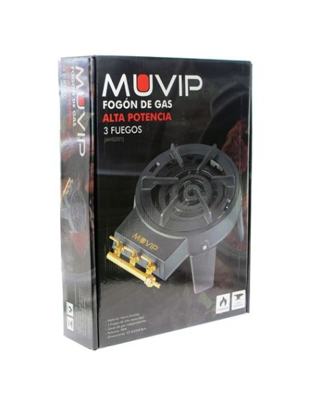 FOGON DE GAS ALTA POTENCIA 3 FUEGOS MUVIP