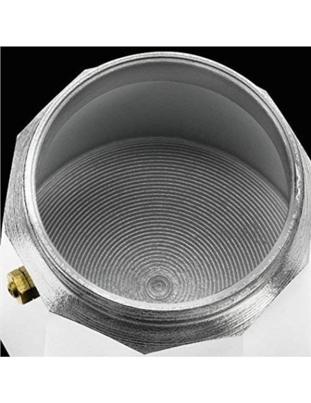 CAFETERA VITRO EXPRES 3 TAZAS ALUMINIO ANTIADHERENTE CALDERIN SIN CANTOS