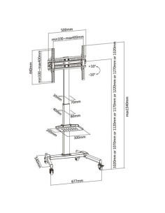 SOPORTE DE SUELO TV 32\" - 55\" CROMAD 2