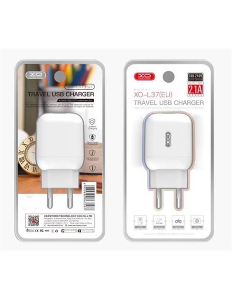 CARGADOR DE CORRIENTE L37 2.1A USB XO