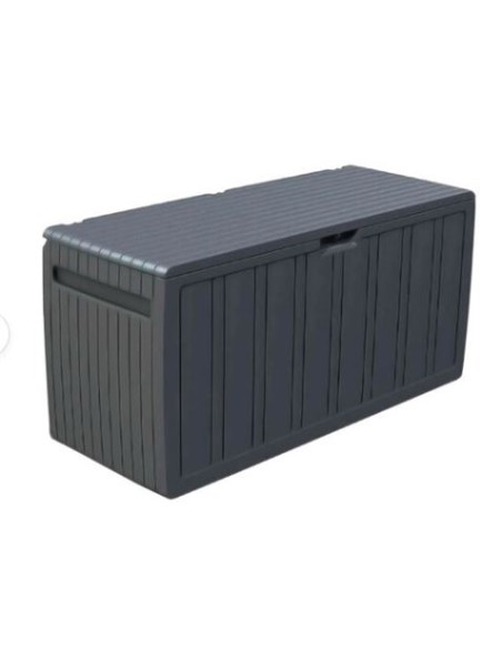 BAUL RESINA GRIS 270LITROS 117X45.5X57CM