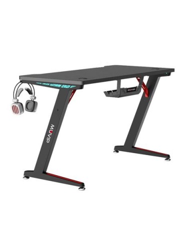 MESA GAMING PRO300 FIBRA CARBONO LUZ RGB MUVIP