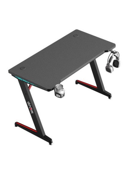 MESA GAMING PRO300 FIBRA CARBONO LUZ RGB MUVIP