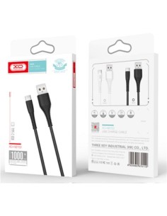 CABLE NB156 SILICONA USB - LIGHTNING | 2.4A | 1 MTR | NEGRO XO 2