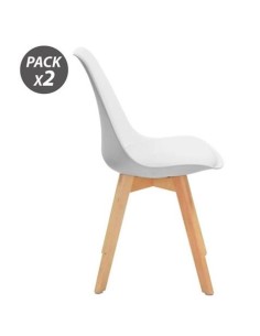 PACK 2 SILLAS DESIGN D200 BLANCAS MUVIP 2