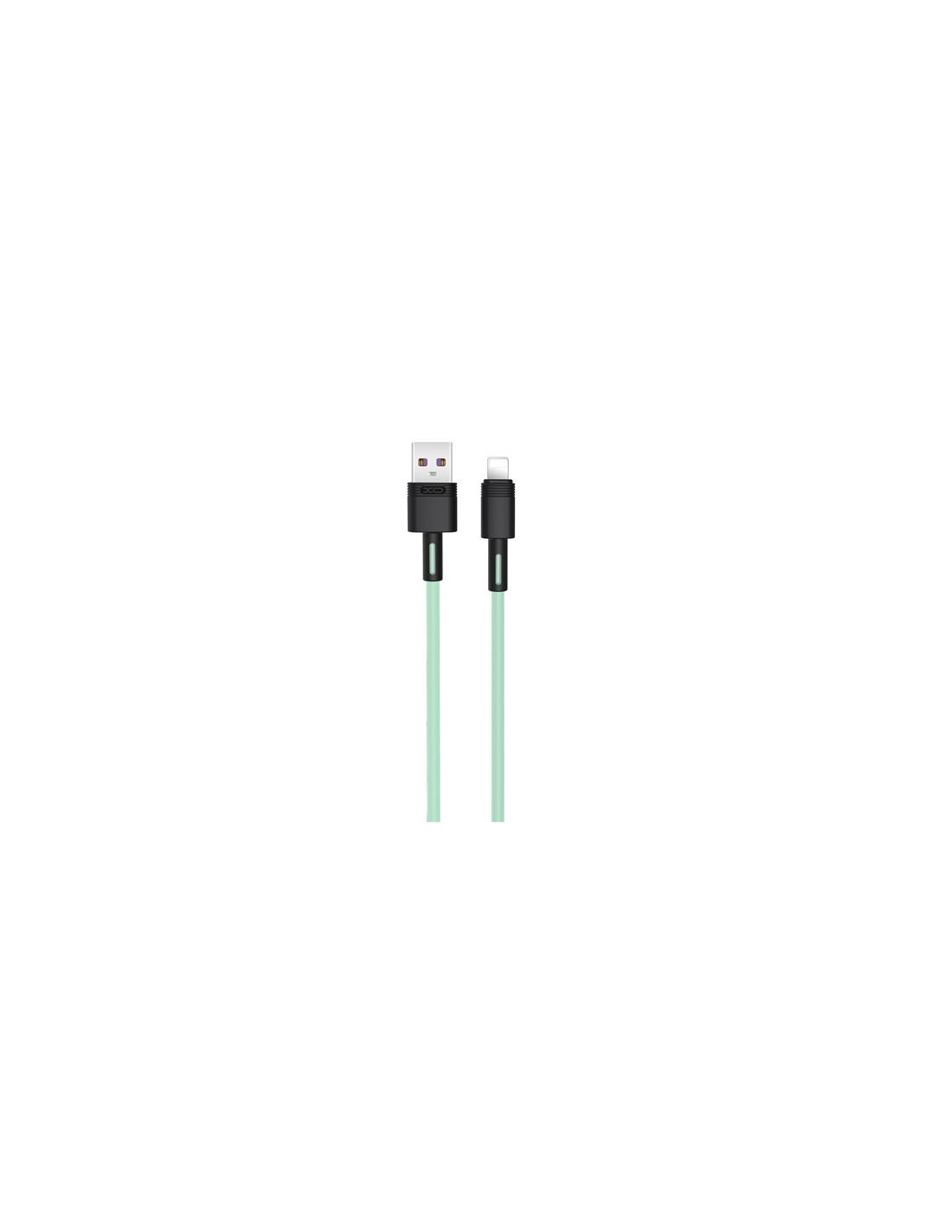 CABLE NBQ166 CARGA RAPIDA USB - LIGHTNING | 5A | 1 METRO | VERDE XO
