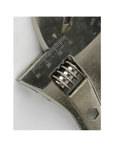 LLAVE INGLESA AJUSTABLE 12\" MANGO GOMA MADER