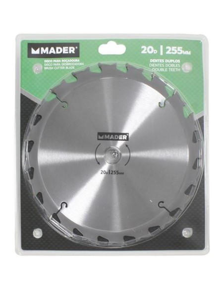 DISCO DESBROZADORA TUNGSTENO 255mm MADER