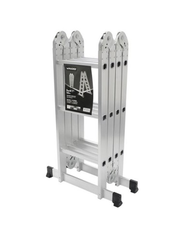 ESCALERA ALUMINIO ARTICULADA 3X4 MADER