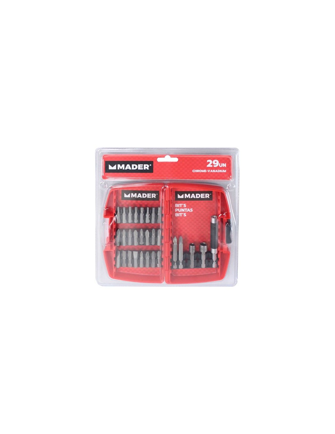 JUEGO VASOS Y PUNTAS 29PCS CRV MADER