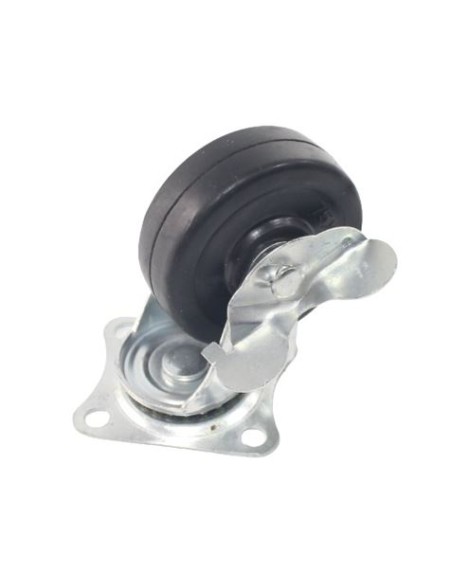 RUEDA GOMA GIRATORIA 75MM, 50KG SAURIUM