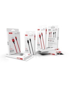 CABLE NB143 CORDON USB - LIGHTNING | 2.4A | 2 MTR | NEGRO XO 2