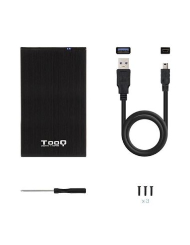 TooQ TQE-2522B caja para disco duro externo Caja de disco duro (HDD)