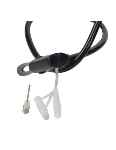 INFLADOR DE PIE DOBLE CON MANOMETRO 130 PSI MADER