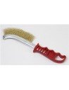 CEPILLO ALAMBRE LATONADO 200MM MANGO PLASTICO SINDEX