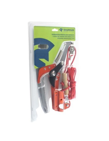 TIJERA DE PODAR CON SERRUCHO EXTENSIBLE SAURIUM