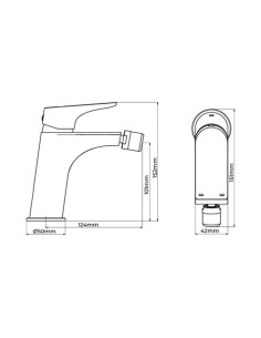 GRIFO MONOMANDO BIDET MODELO CASCAIS 2