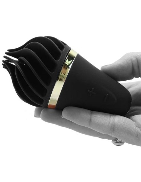 ESTIMULADOR DE CLITORIS SWEET TREAT LAYON NEGRO/ORO SATISFYER