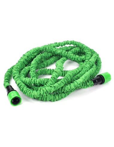 MANGUERA EXTENSIBLE 15 M + PISTOLA 7 CHORROS SAURIUM