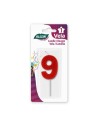 VELA ROJA NUMERO 9 ALGON