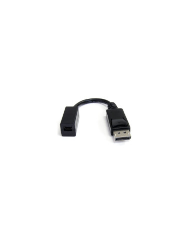 StarTech.com Cable de 15cm Adaptador DisplayPort Macho a Mini DisplayPort Hembra - DP a Mini DP - Negro