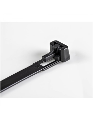 StarTech.com Bridas reutilizables de 20cm para cables - 7 mm de ancho, 50 mm de diámetro, soportan 22 kg de tensión, de nylon,