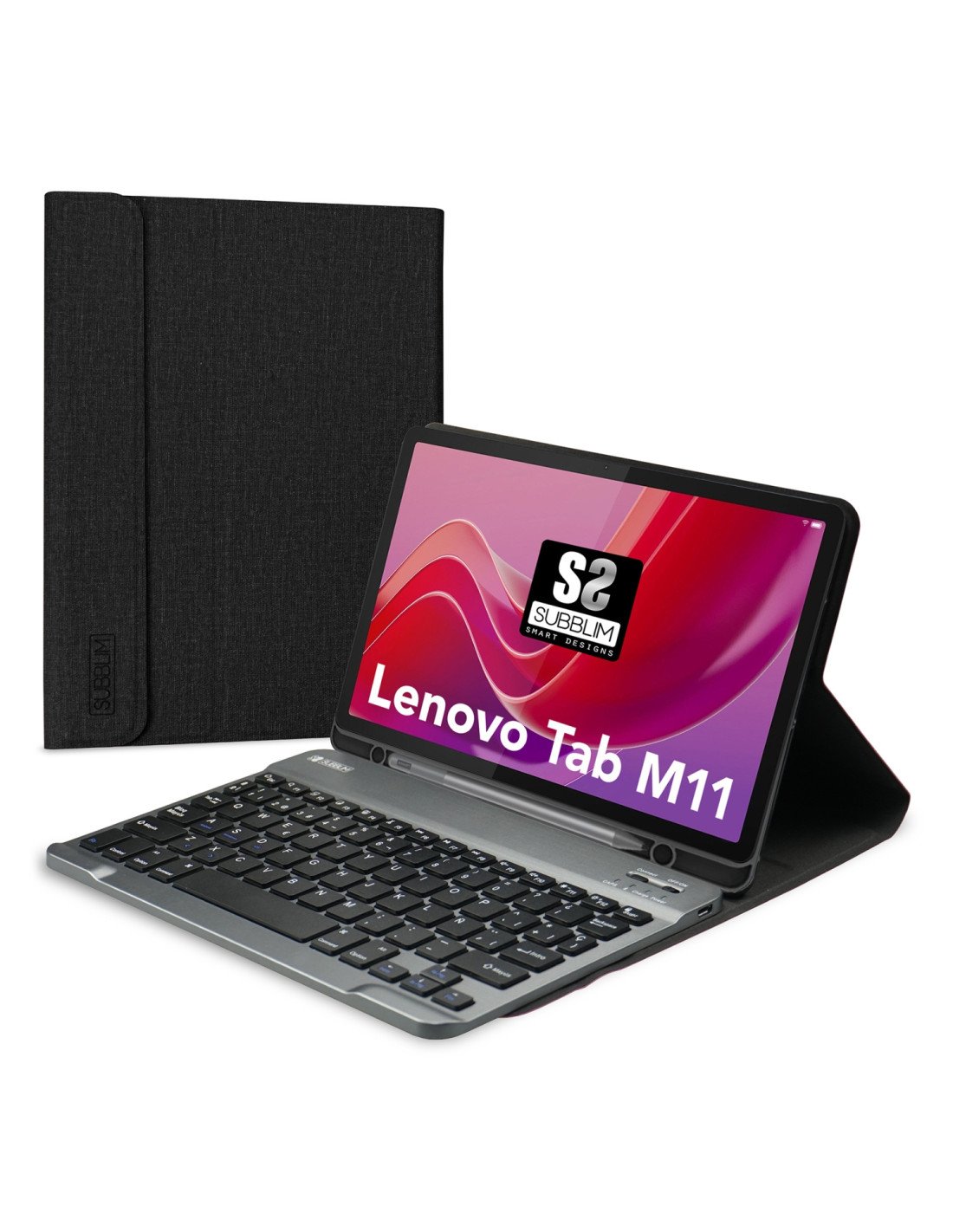 SUBBLIM SUBKT3-BTL310 teclado para mÃ³vil QWERTY EspaÃ±ol Bluetooth Negro