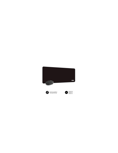 SUBBLIM Alfombrilla con Ratón Harmony Pack Mousepad XL + Wireless Mouse Black