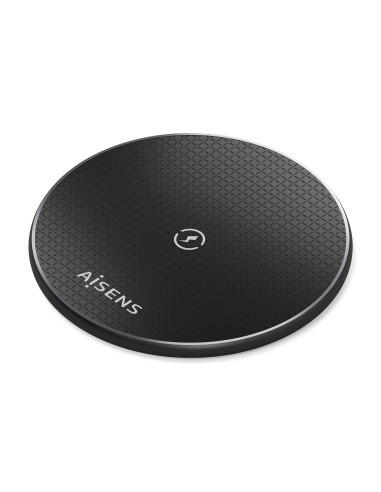 AISENS Cargador Inalambrico USB-C 15W Para Movil, Negro