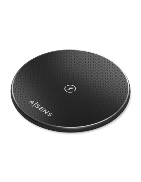 AISENS Cargador Inalambrico USB-C 15W Para Movil, Negro