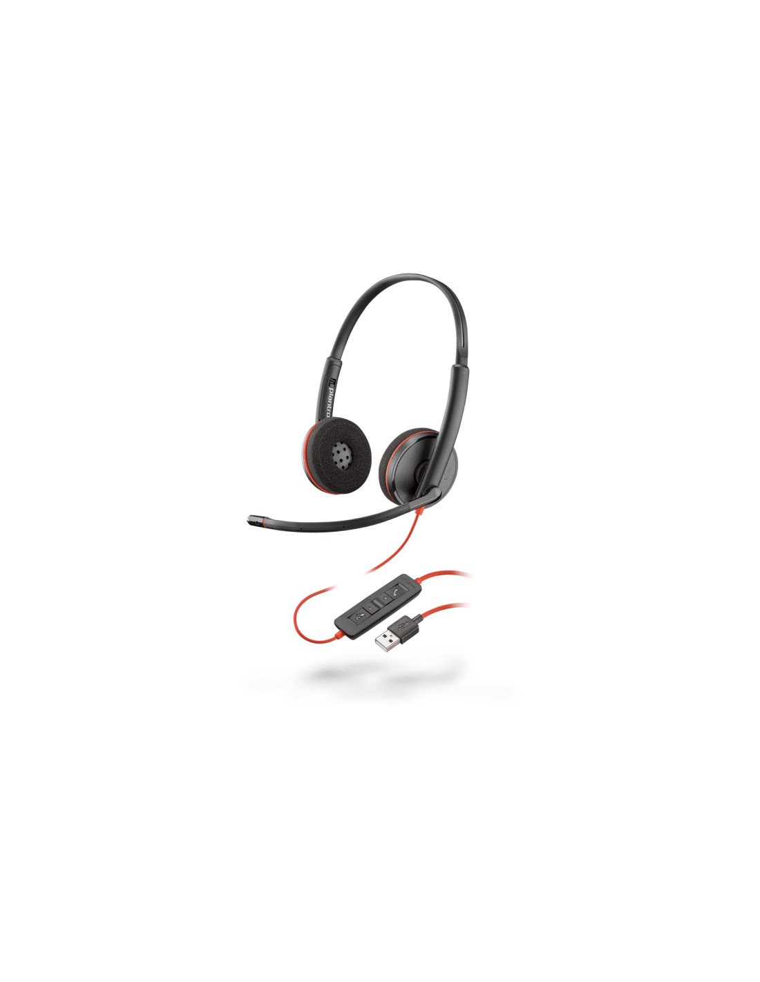 Auriculares POLY Blackwire C3220 Auriculares Diadema USB tipo A Negro 209745-201