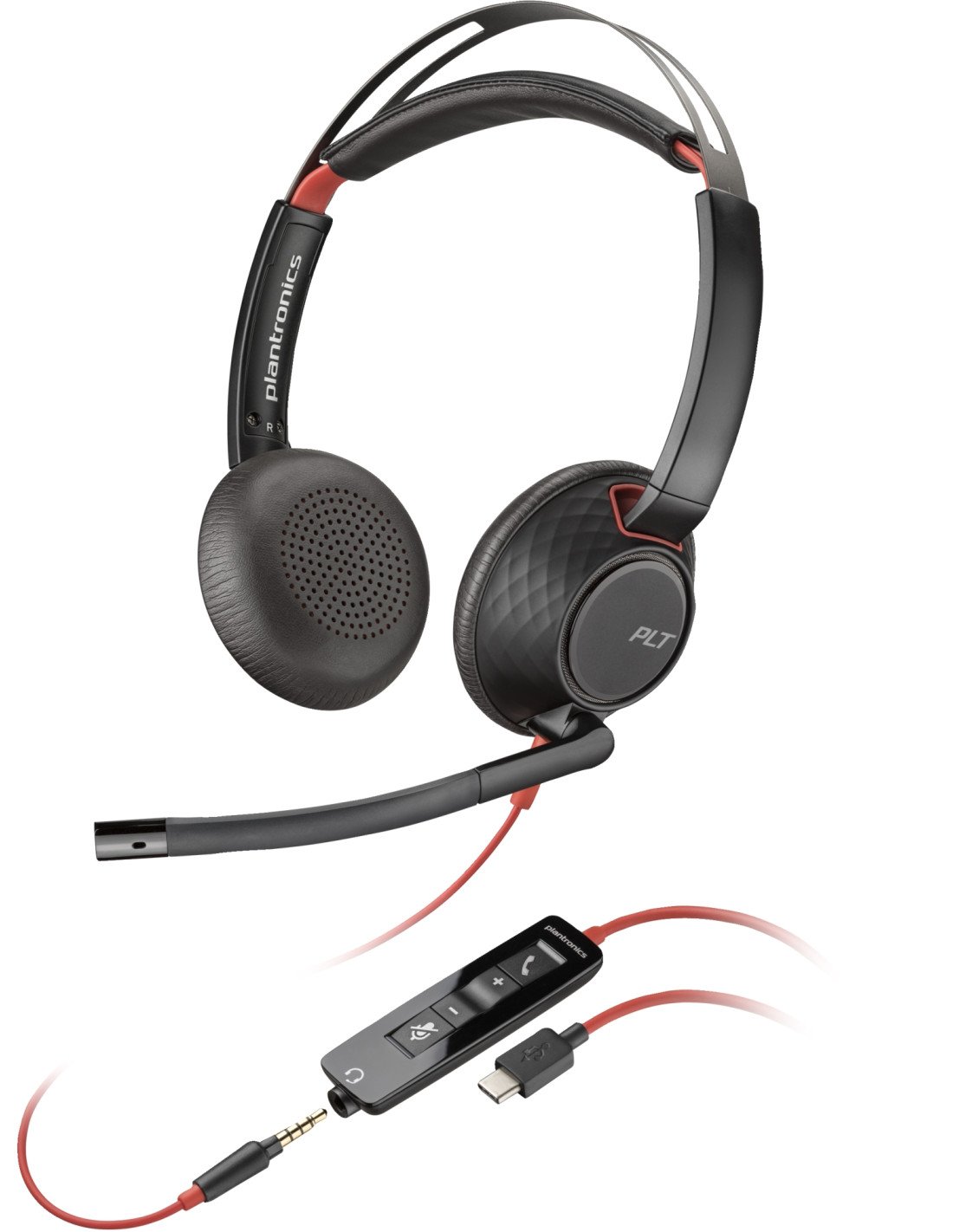 POLY Auriculares Blackwire C5220 USB-C + Cable en lÃ­nea