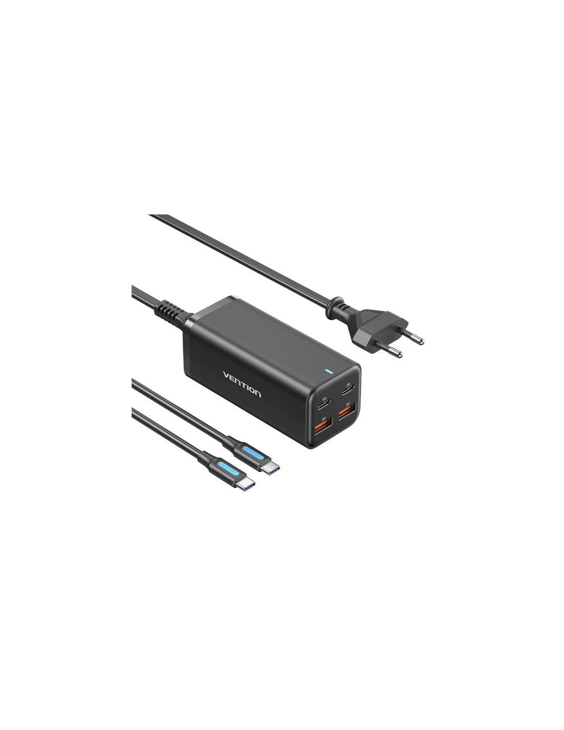 Vention Cargador de Pared FBSBG-EU/ 2xUSB Tipo-C/ 2xUSB/ 100W